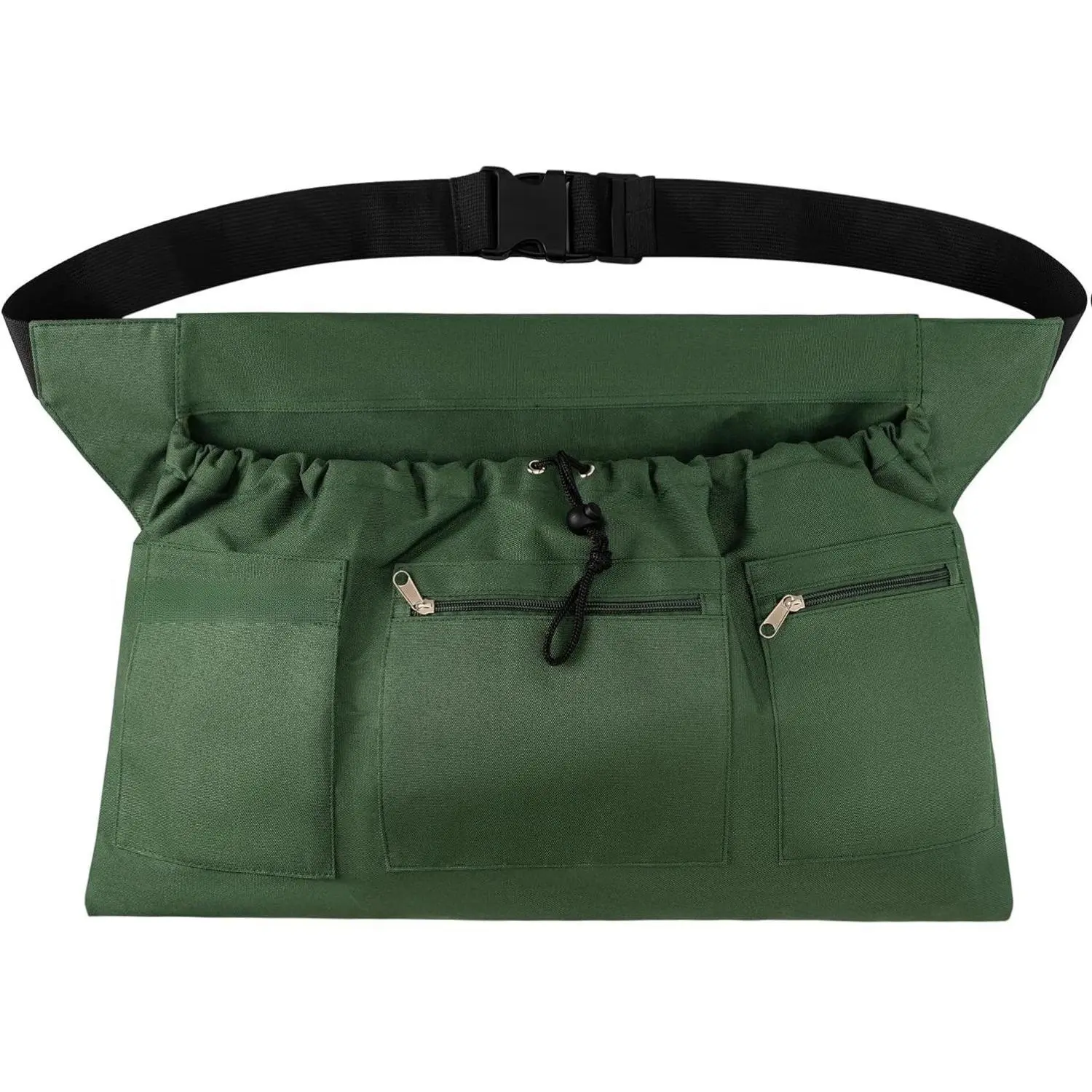 Gardening Apron, Garden Aprons with Pockets & Drawstring Bag, Waterproof 600D Fruit Storage Harvest Picking Apron Pouch for Women & Men