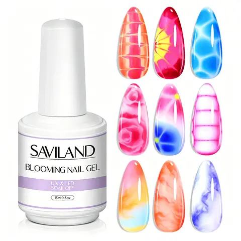 Saviland 15ml Blooming Gel for Nails Creates Marble Effect for DIY Manicures tiktokshopspringglowup