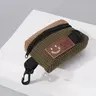 Portable Earphone Storage Bag, Retro Colorblock Zipper Pouch, Lightweight Zipper Coin Purse, Multifunctional Storage Bag for Home Office Travel, Headphone for Travel, Earphone Protective Cover, Headphone Accessories