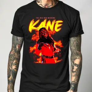 WWE Wrestling KANE The Big Red Machine T-Shirt Size S-6XL, All Colors, Gift for Women Men, Made In USA, US Size S-6XL, 100% cotton, Classic Fit, Unisex T-Shirt