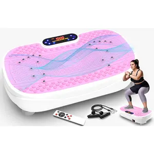 High-Power Vibration Plate Exercise Machine,440lbs Weight Capacity, Bluetooth Remote Control, 4 Workout Modes for Home Gym Fitness Equipment