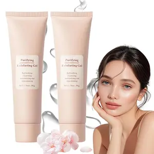 2pcs Purifying Exfoliating Gel, Gentle Face Purifying Enzymes Exfoliating Gel, Exfoliator Cleanser, Gentle Exfoliator Gels for Skin Deep Cleansing