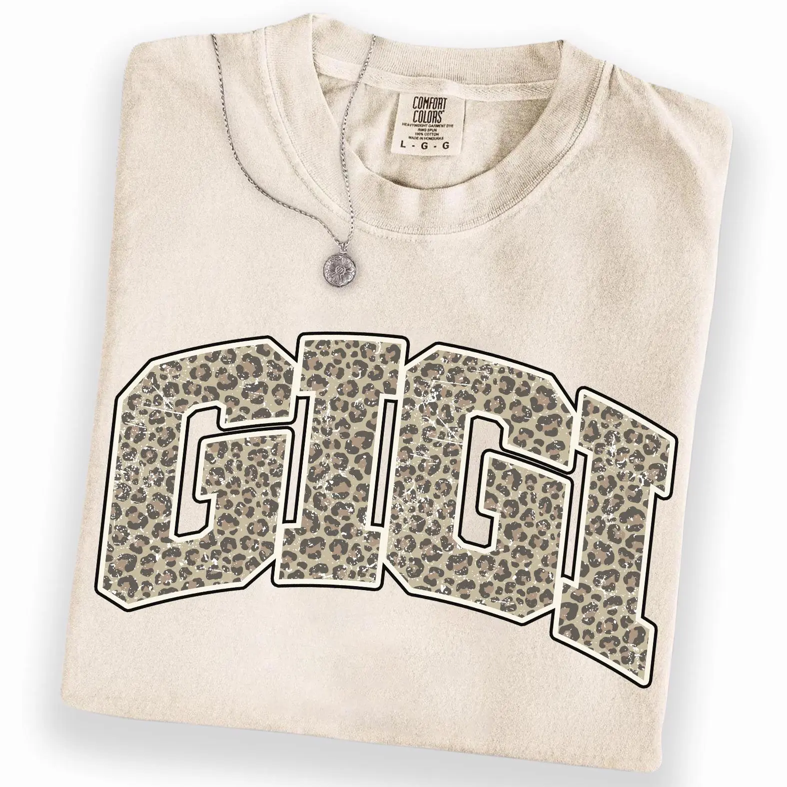Comfort Colors Gigi Shirt, Leopard Print Grandma Graphic Tee, Mother's Day Shirt, Gift for Gigi
