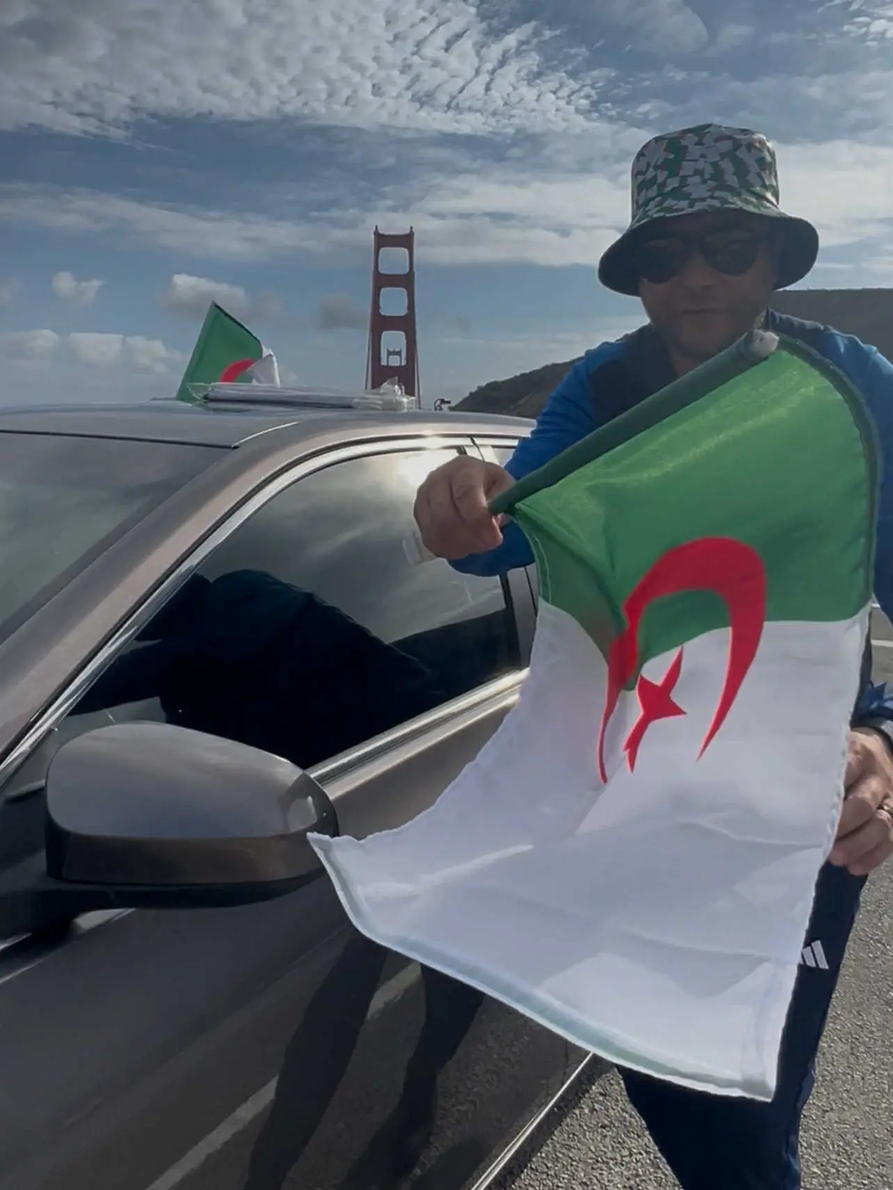 2 Pack Algerian Car Widow Flag 2026 Football Game Car Mirror Country Flags With Window Clip