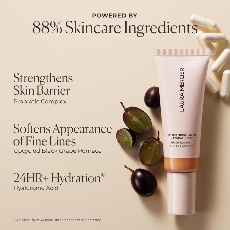 Laura Mercier Tinted Moisturizer Natural Dewy Broad Spectrum MINI SPF 30 Skin Tint,  Makeup Foundation,  Moisturizing