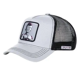 DBZ Freezer Hat - White Mesh with Graphic Design, Adjustable Fit, Classic Style