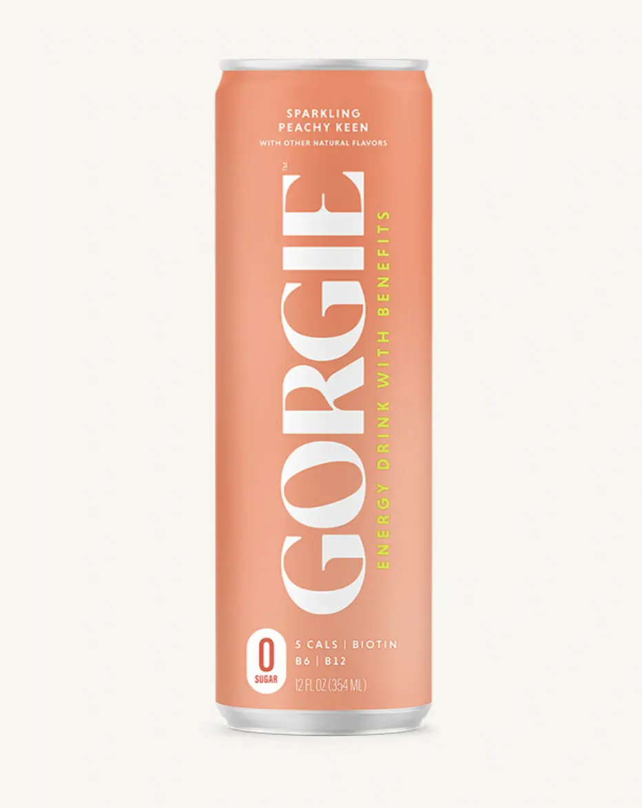 GORGIE PEACHY KEEN SPARKLING ENERGY DRINK