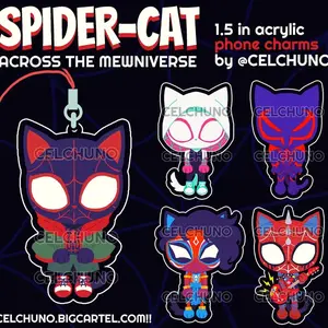 Spider-Cat: Across the Mewniverse Phone Charms