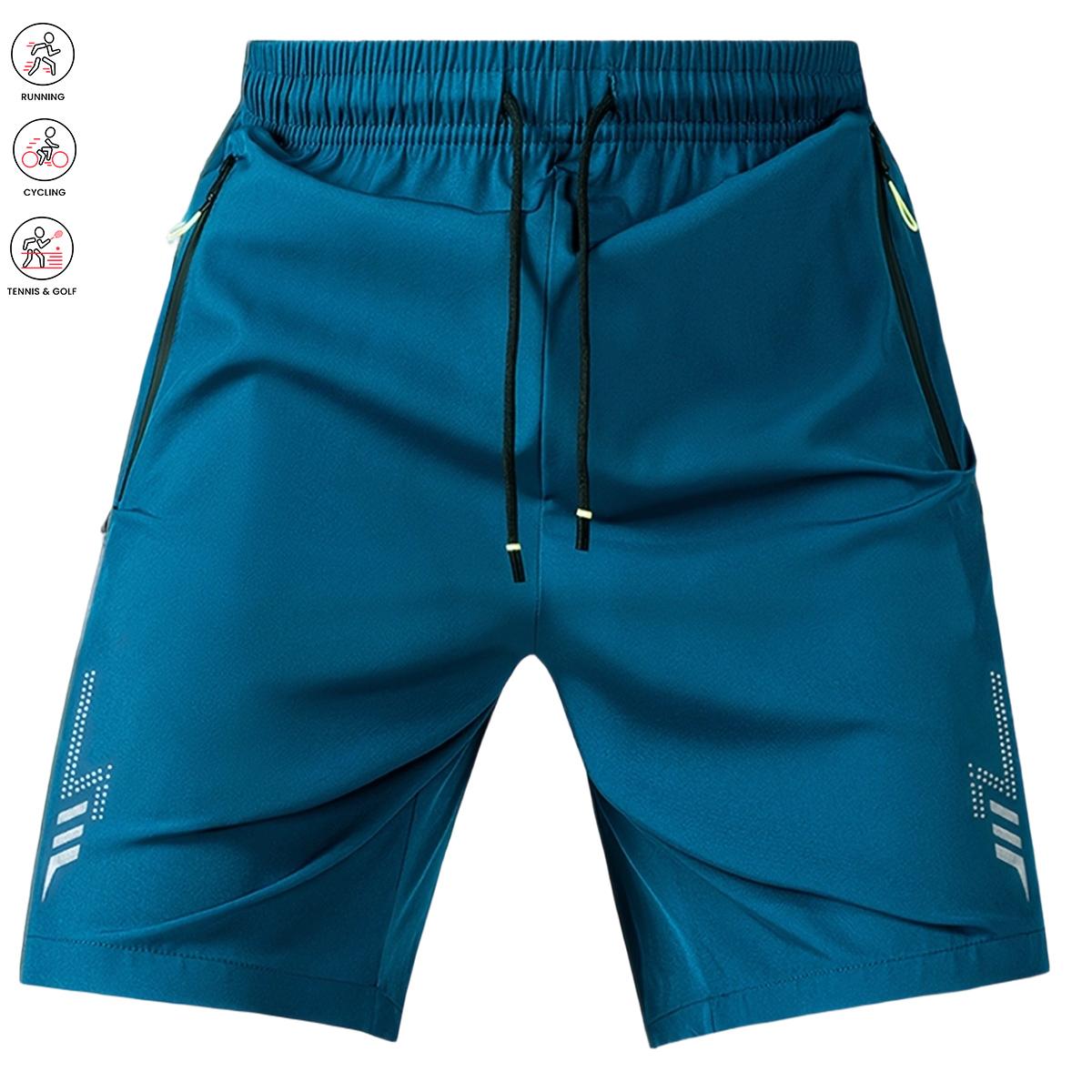 Lightweight   - Elastic Waist with Adjustable Drawstring, Side Pockets,  Fabric for Basketball, Running, Beach & Outdoor Sports - Athletic , Workout Gear, Regular Fit, Comfortable Fit, Gym Enthusiasts Quick-Dry Shorts Set men's summer Casual Breathable