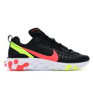 Nike React Element 55 Black Crimson Volt
