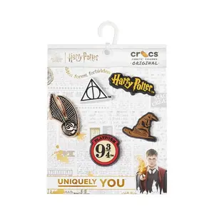 Crocs Harry Potter Jibbitz Charms 5 Pack - Officially Licensed Harry Potter Accessories for Crocs Shoes