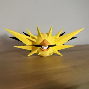 #0145 Zapdos Ball - Made to Order, High-Quality PLA, 3D Printed Pokeball Figure
