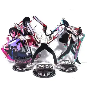 Anime 15cm Chainsaw Man Acrylic Stand Makima Power Cosplay Model Plate Cute Collection Bag Fans Gifts Pochita 10cm
