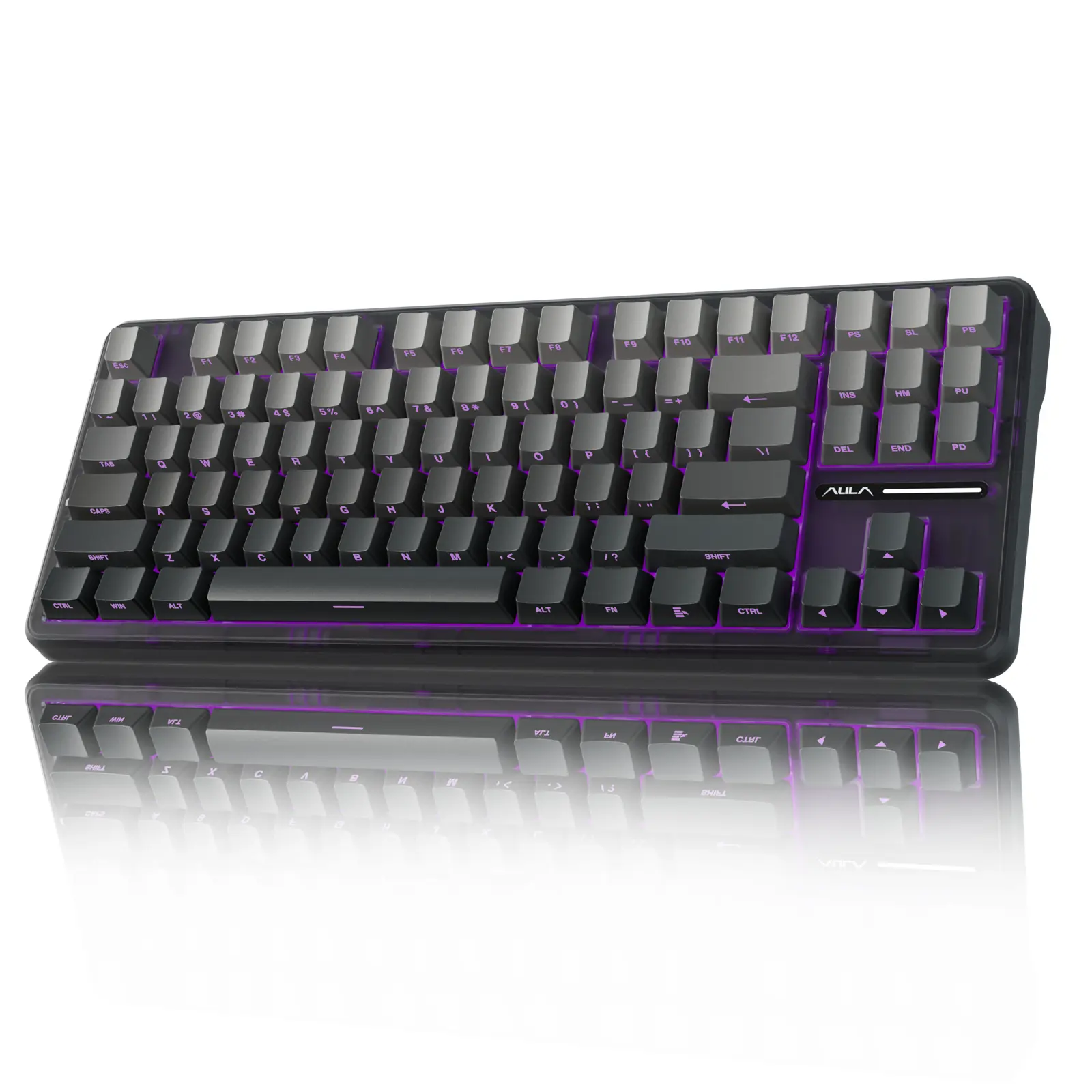 AULA F87 Pro 75% TKL RGB Backlit Wireless Mechanical Gaming Keyboard,Tri-Mode BT5.0/2.4GHz/USB-C Gasket Hot Swappable Custom Keyboard,Pre-lubed Switches,Side Printed PBT Keycaps PC Gaming Accessoies TikTokShopfalldealsforyou