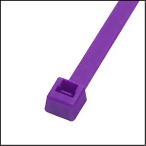 EverMark  4 in. Purple Cable Tie, 18 lbs - Pack of 100