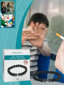 Mystical Natural Stone Smoking Cessation Bracelet, Beaded Bracelet, Magnetic Bracelet, Matte Bead Fashion Sporty Style, Suitable for Any Occasion, Perfect Gift Idea