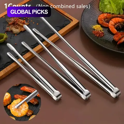 【Black Friday】Stainless Steel Barbecue Tongs, Durable Non-Slip Food Tongs for Kitchen Cooking and BBQ Grilling #GLOBAL PICKS