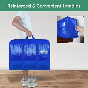 Collapsible Moving Tote Bags, Large Capacity Storage Bags, Sturdy Portable Moving Bags for Clothes Bedding Luggage