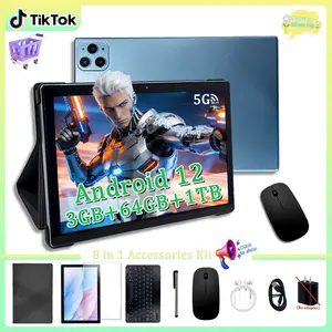 New 10.1-inch Adult Gaming Tablet Set 2-in-1 Gaming Notebook, 5G WiFi, Work and Learning Tablet, Dual Cameras, Shockproof Protective Case, Free Wireless Headset, Mouse, and Keyboard, Educational and Entertainment Learning Machine, High-Definition Screen