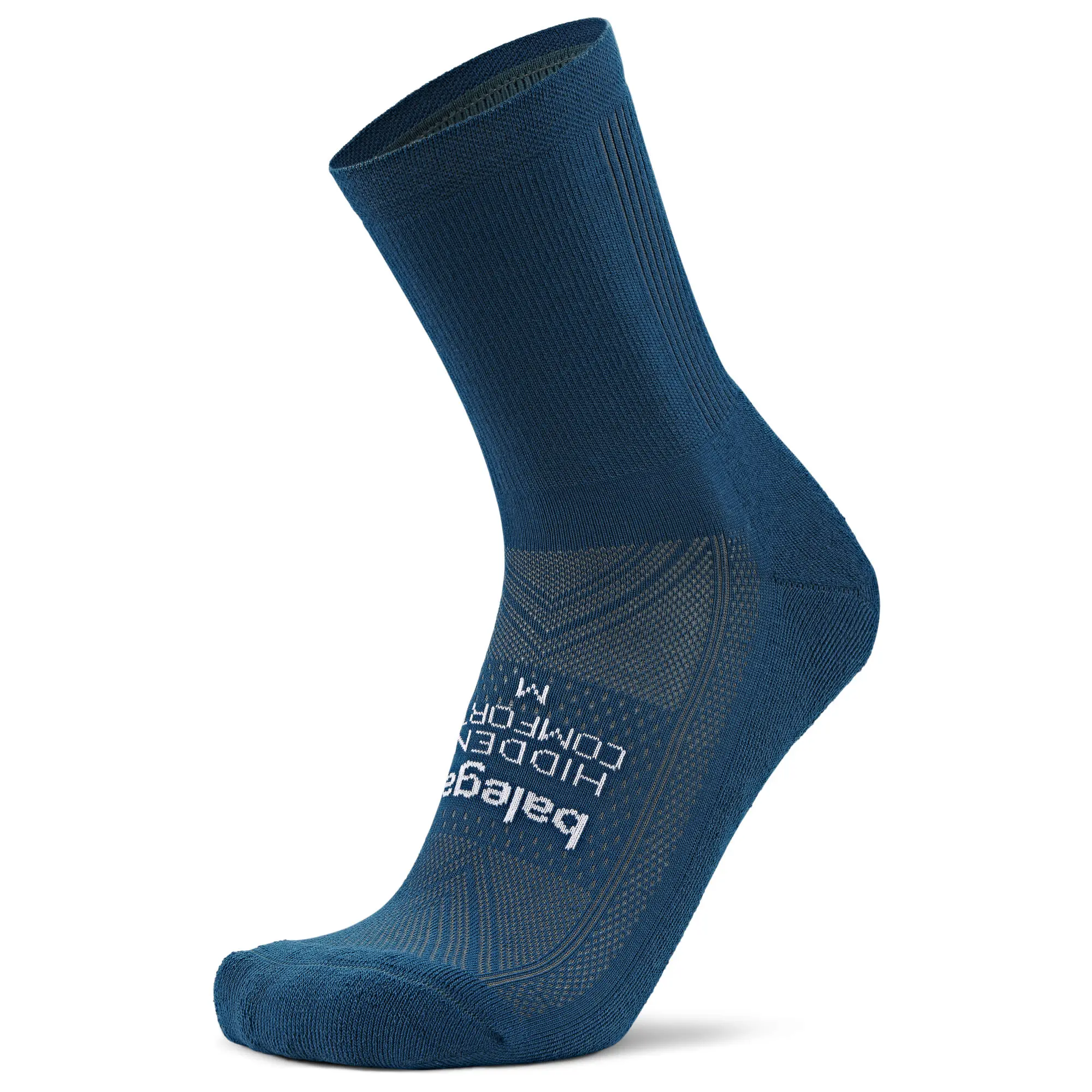 Balega Hidden Comfort Mini Cushioned Crew Socks - Unisex Adult Sweat Absorbent, Breathable Athletic Training Sports Socks for Running/Walking, All Seasons, Drynamix Synthetic Yarn, Deep Heel Pocket