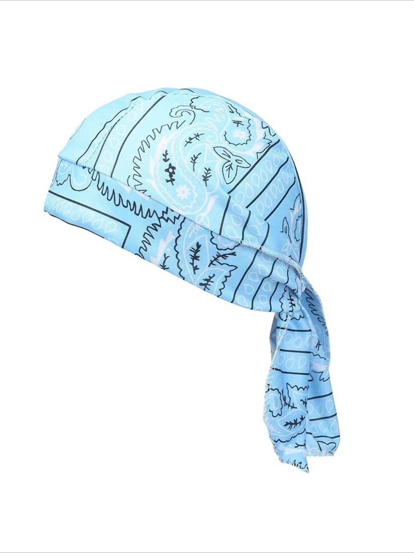 Unisex Street Dance Wild Rags Head Scarf, Digital Print Pirate Bandana, Loose-Fitting Hip Hop Headscarf Hat, Fashion Art Accessory, Scarf Wrap, Fashion Hair Scarves
