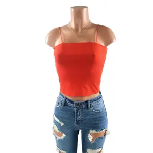 Back to Basics Cami Crop Top Ribbed Tube primark seamless tops Casual yellow tube top casual basic