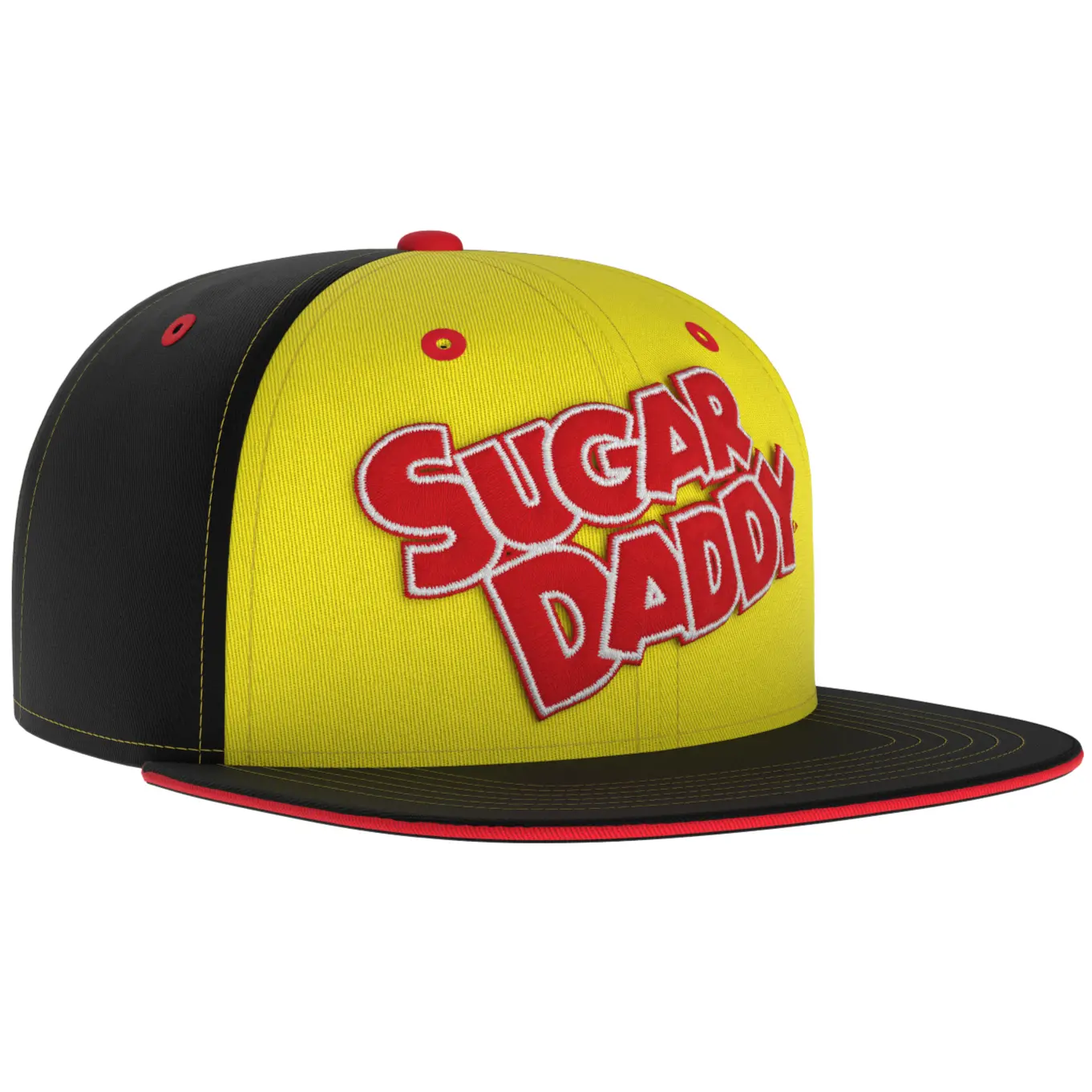 SUGAR DADDY Snapback Hat - Retro Trucker Candy Embroidered Skater Ball Cap🧢✨