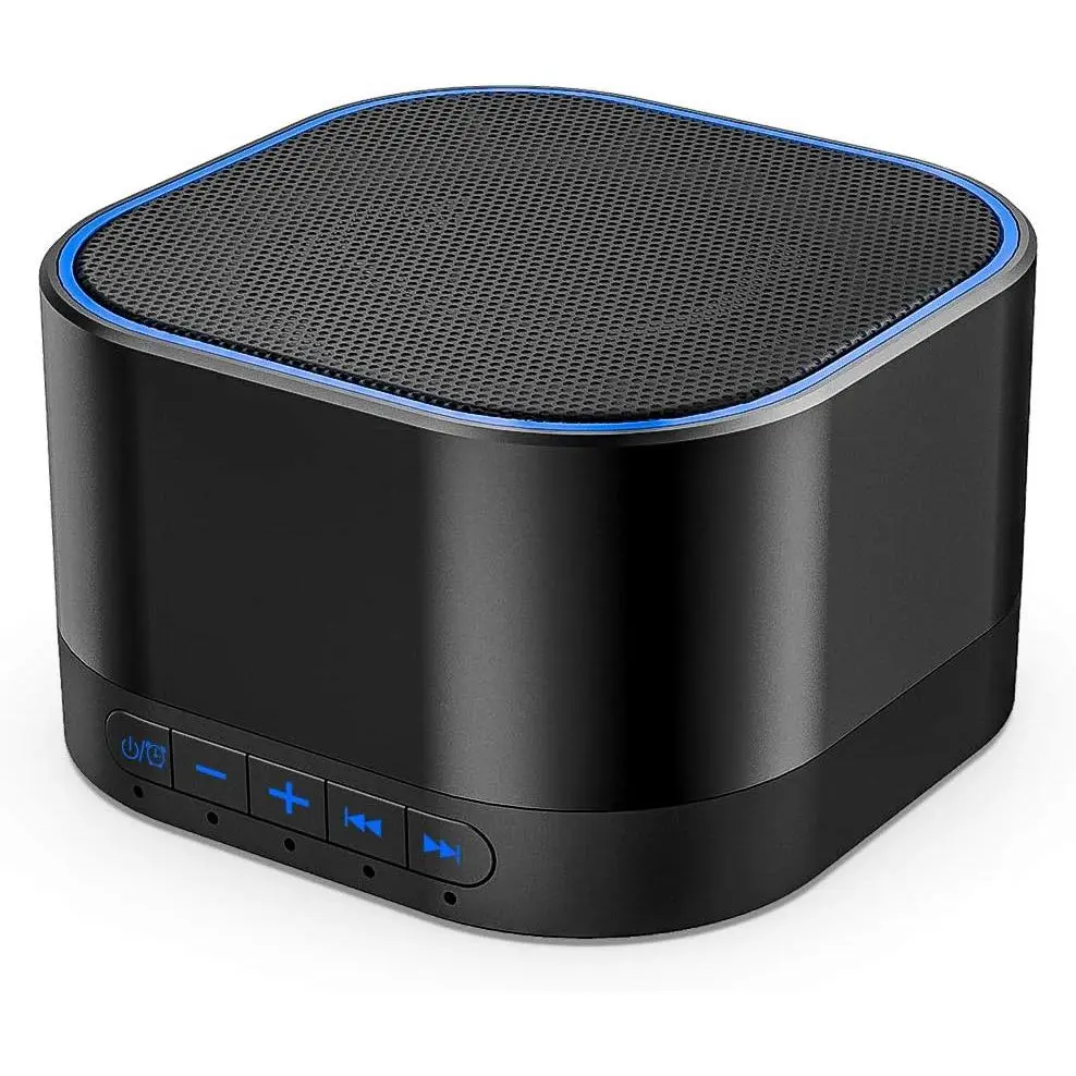 Sound Machine White Noise Machine with 20 Non Looping Natural Soothing Sounds Memory Function 32 Levels of Volume Powered by AC or USB and Sleep Sound Timer Therapy for Baby Kids Adults