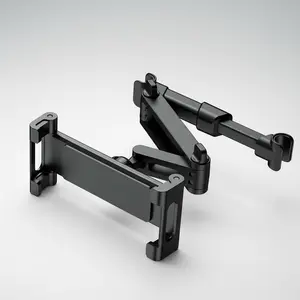 Car Tablet Holder – 1 Pack iPad Headrest Mount for 5.3–12.9" Tablets & Phones, 360° Rotating Adjustable iPad Mount, Road Trip Essential (Black),Secure & Adjustable, Road Trip Ready