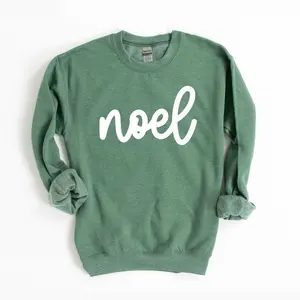 Simply Sage Market Women's Graphic Sweatshirt Noel Bold Cursive - S - Heather Green