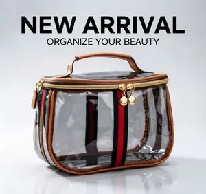 Transparent Makeup Organizer Bag, Practical Beauty Storage Bag for Organizing Cosmetics, Home Supplies Storage Solution