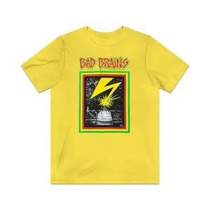 Bad Brains Album Capitol Yellow Mens T-shirt Officially Licensed