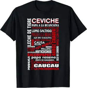 100% Cotton Divino Ceviche Peru Peruvian Soccer Inca Kola T-Shirt