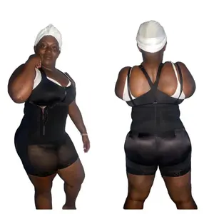 Foreign side zip garment faja shape wear Shapewear Corset Waist Cincher Mid Thigh Shaper Leg Shaper