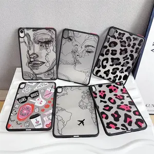Fashionable Leopard Matte Clear Case for IPad Air 6 2024 10 9 8 7 6 5 Th Pro 11 2 3 4 Generation Mini 4 5 6 Pro 11 13 Hard Cover Tablet Computer Protective Casing