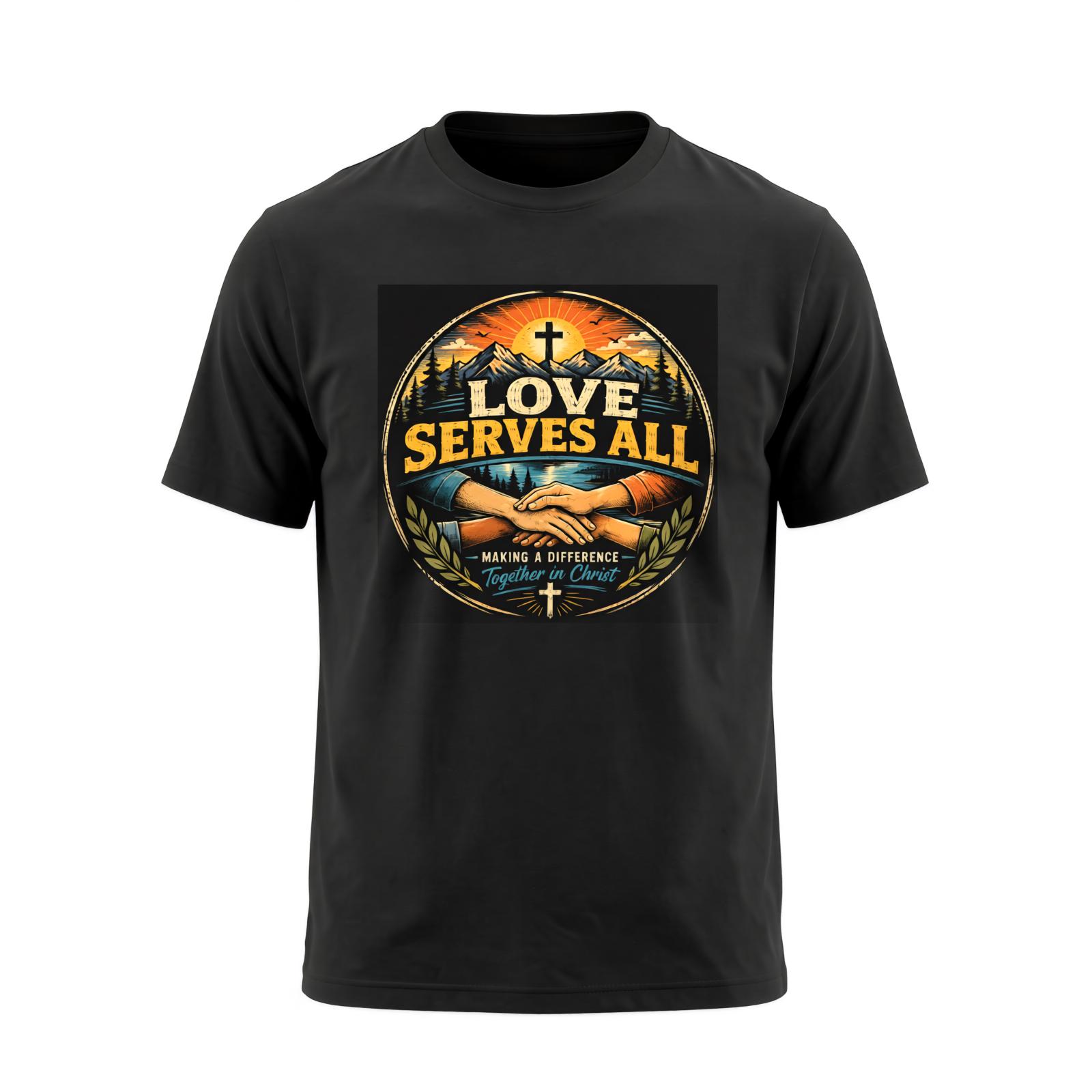 Men's Unisex Breathable Soft Cotton Graphic Print Christian Faith T-Shirt - Church Group Worship, Serve Mission Volunteer Religious Gift, Adult Sizes