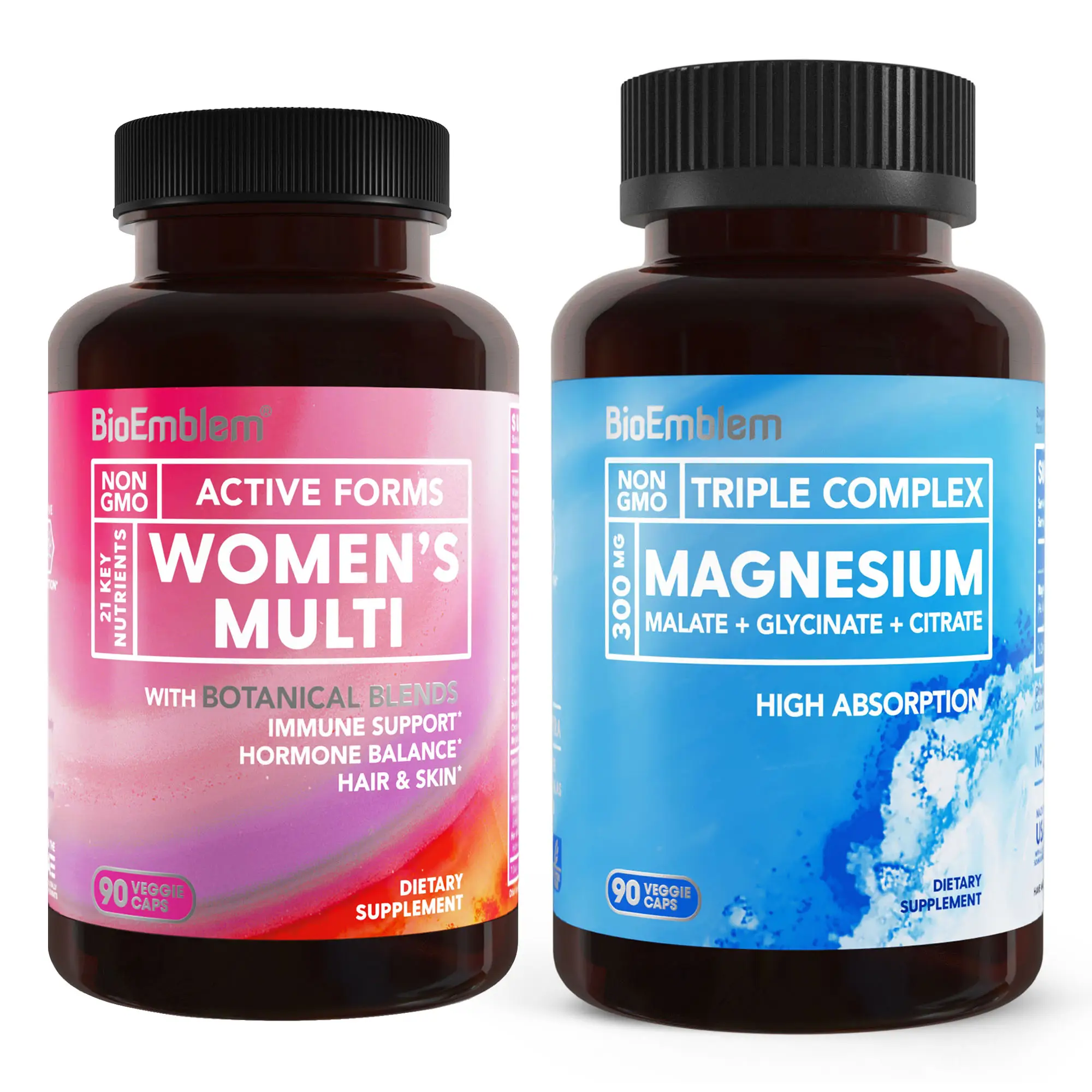 BioEmblem Triple Magnesium Complex & BioEmblem Women's Multivitamin