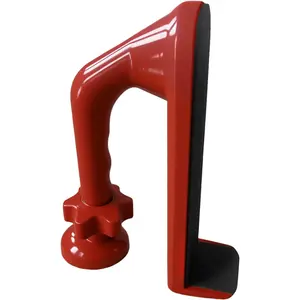 Portable Door Stopper, Aluminum Alloy Anti-Slip Safety Device, Suitable for Personal Protection During Travel or Apartment Living.(red)