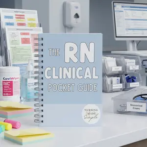 RN Clinical Pocket Guide Book: Nursing Reference Notes, Quick Clinical Study Support, Medical Assistant Learning Resource, Nursing School Essentials, Everyday Healthcare Guide & Practical Nursing Reference Companion