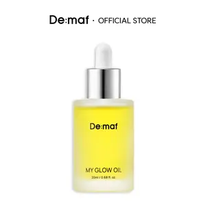 [De:maf Official] My Glow Oil 0.68 fl. oz. (20ml) | 100% Natural Glow-Boosting | Hydrating Jojoba Oil | Refined Pores for Oily Skin