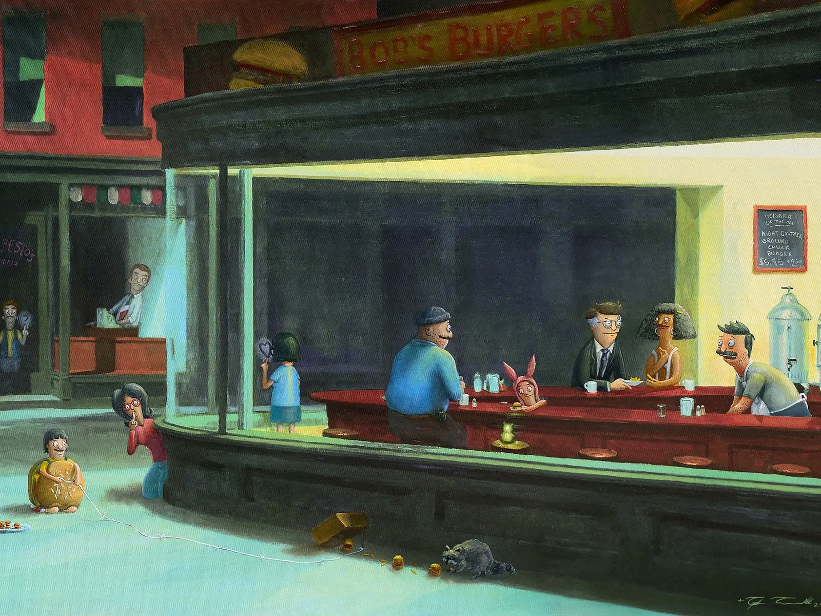 "A Classic With Cheese" 24" X 15.75" High Quality Canvas Print