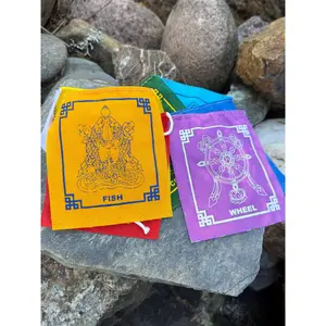 Eight Auspicious Symbols Prayer Flags