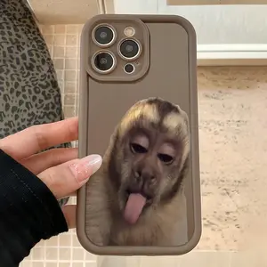 Cute Monkey Pattern Phone Case, Anti-drop Cellphone Protective Case, Total Protective Shockproof Mobile Phone Cover for iPhone
