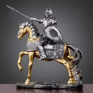 Vintage Knight Armor Figurine, Creative Living Room Decor, Office Decoration, Opening Gift, Birthday, Graduation, Party, Hospital Visit, Ornaments
