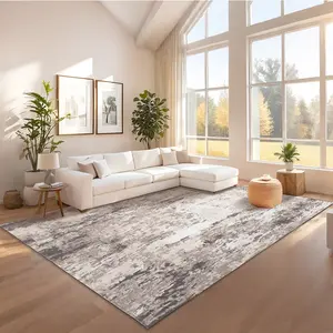 Modern Abstract Decorative Rug, Washable, Soft, Non-slip, Ultra-thin, and Non-shedding for Bedrooms, Dining Rooms, Offices, Game Rooms, Laundry Rooms, Kitchens, Living Rooms, Entryways, and Apartments