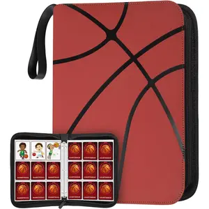 900 Pockets Basketball Card Binder Sleeves for Trading Cards, Carrying Case with Basketball Card Sleeves Album Holder Protectors for Football Baseball Sports Cards