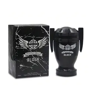 Invincible Black By Secret Plus, Eau De Parfum Spray For Men, Great Gift, Masculine Fragrance, Daytime And Casual Use, For All Skin Types, 3.4 Fl Oz