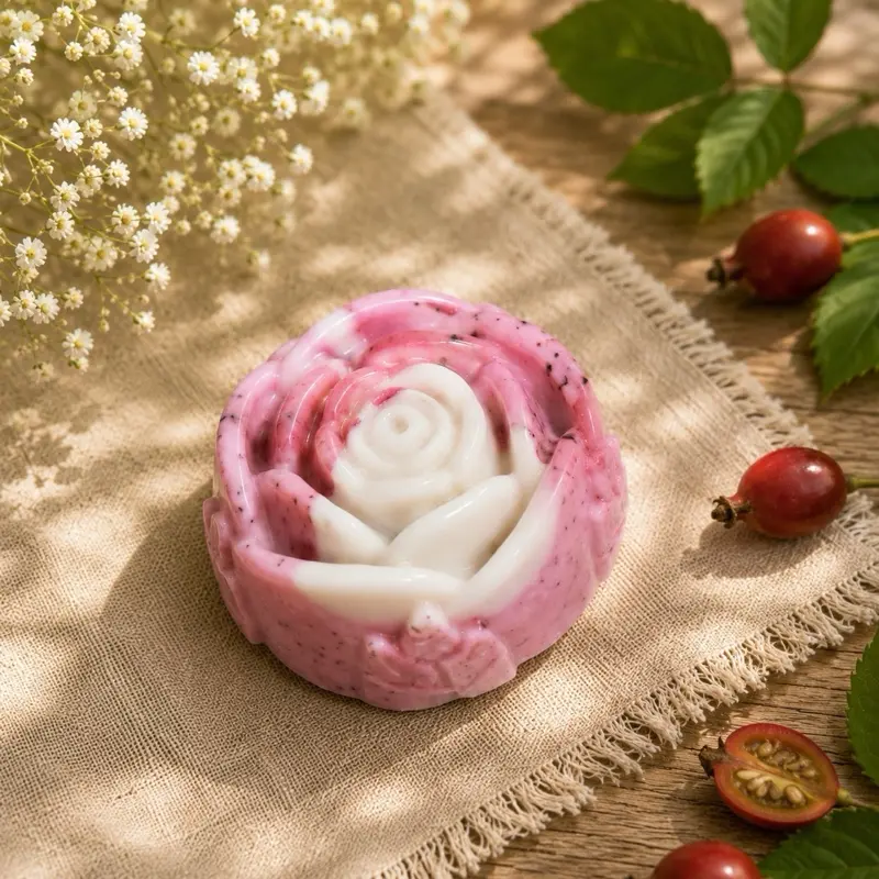 Rosehip Bloom Artisan Soap | Handmade Natural Soap (83 g)