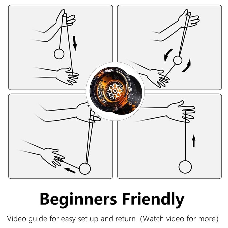 Magicyoyo Professional Yoyo High Speed Aluminum Alloy Unresponsive Yo Yo for Kid Competition Edition Advanced Toys for Kids Yoyo