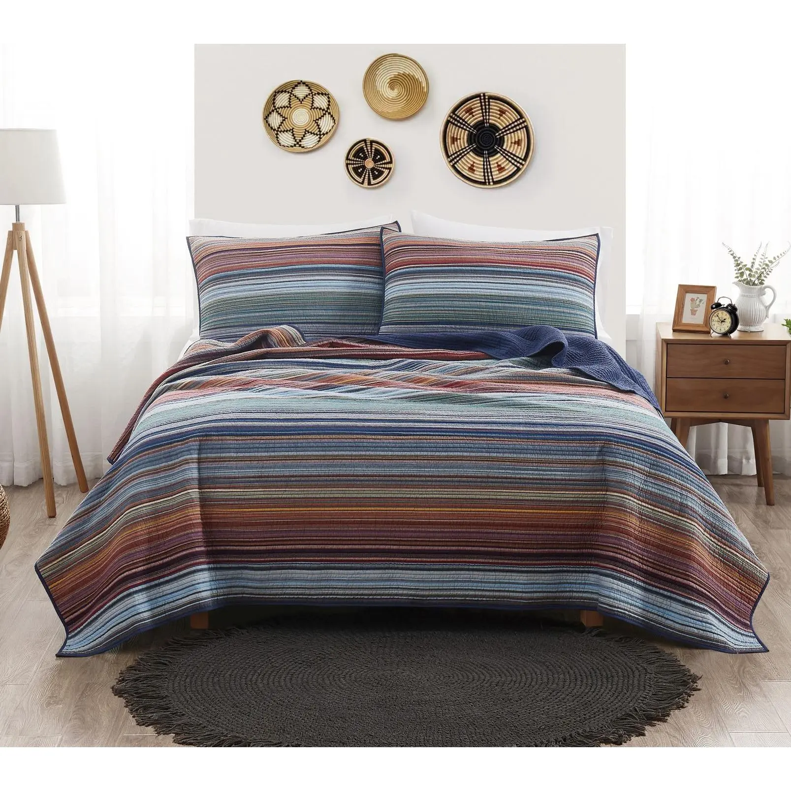 Brooklyn Loom Yarn-Dyed Twin/TXL Quilt Set